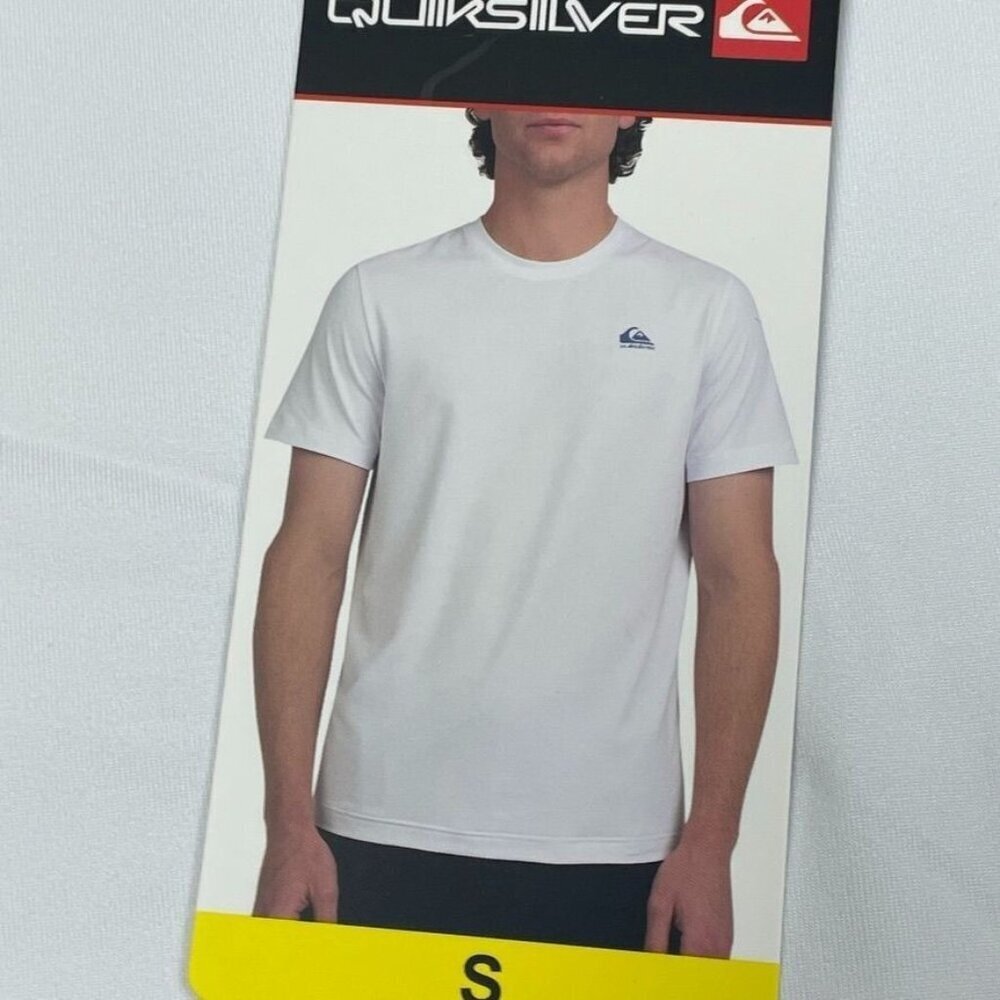 Quiksilver Mens S White Performance T-Shirt 6763 - Picture 2 of 8